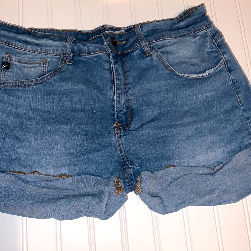 Kancan cuffed jean shorts size 13